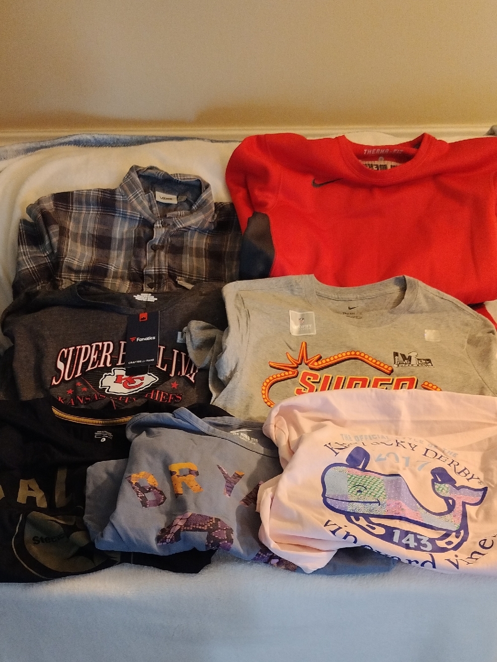 Nike Kobe Fanatics Chiefs Steelers Vans N Mexico Vineyard Vines Shirt Bundle S/X